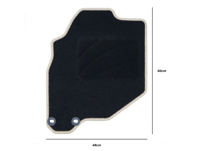 Комплект Постелки за Кола OCC Motorsport OCCHN0022 Черен 5 Части