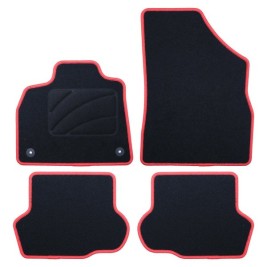Комплект Постелки за Кола OCC Motorsport OCCCT0031RD Черен Червен Citroen DS5 Кадифе 5 Части