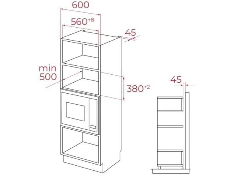 Микровълнова Фурна с Грил Teka MSEG825FI   25L 25 L
