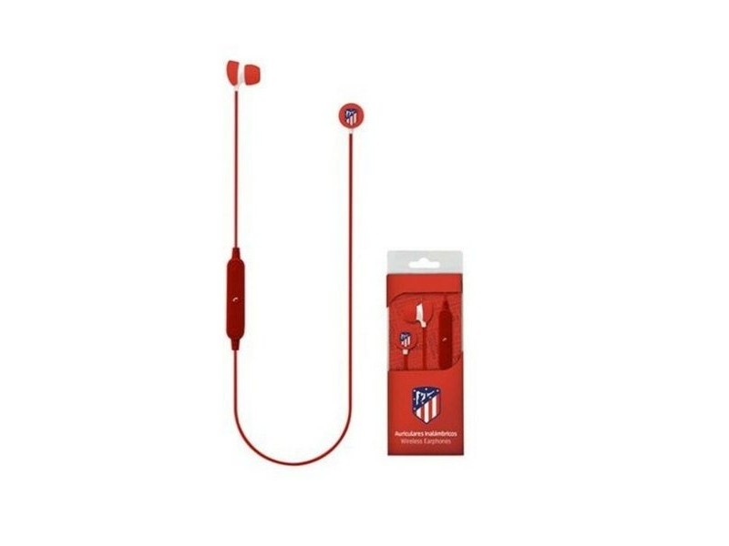 Блутут спортни слушалки с микрофон Atlético Madrid Червен