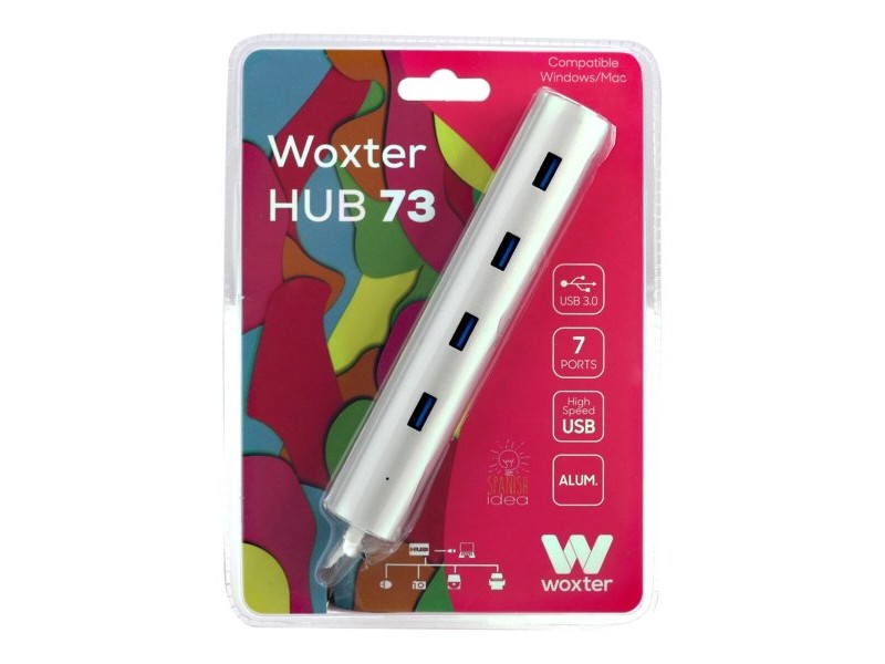USB извод Woxter PE26-142 Бял Сребрист Алуминий (1 броя)