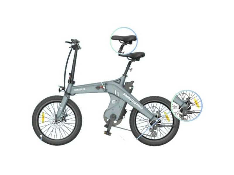 Електрически Велосипед Smartgyro SOHO 16 10000 mAh Черен 250 W 20