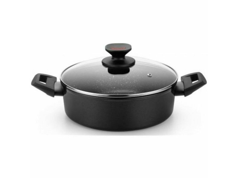Касерола Monix TITAN ROCK Черен Ø 20 cm