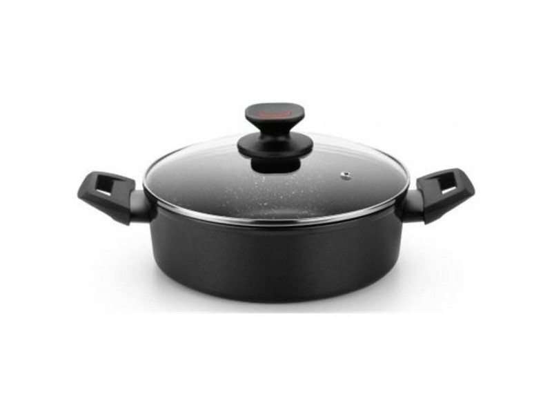 Касерола Monix TITAN ROCK Черен Ø 24 cm 1 L