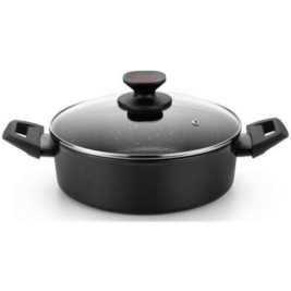 Касерола Monix TITAN ROCK Черен Ø 28 cm 1 L