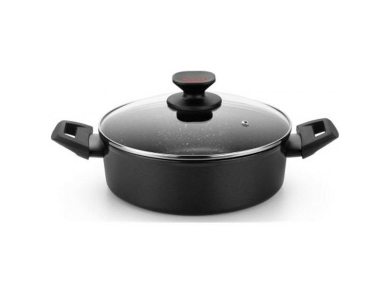 Касерола Monix TITAN ROCK Черен Ø 28 cm 1 L