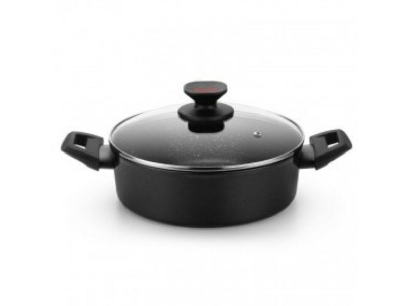 Касерола Monix TITAN ROCK Черен Ø 28 cm