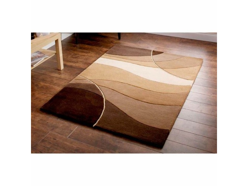 Килим Alexandra House Living Кафяв Бежов 170 x 3 x 120 cm Квадратен