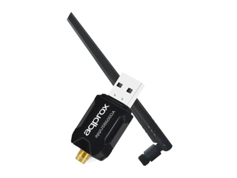 Адаптер за USB към WiFi approx! APPUSB600DA Черен
