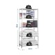 Лавица Simon Rack Maderclick 5/400 750 kg Метал Дървен 5 Рафтове ПДЧ (180 x 90 x 40 cm)