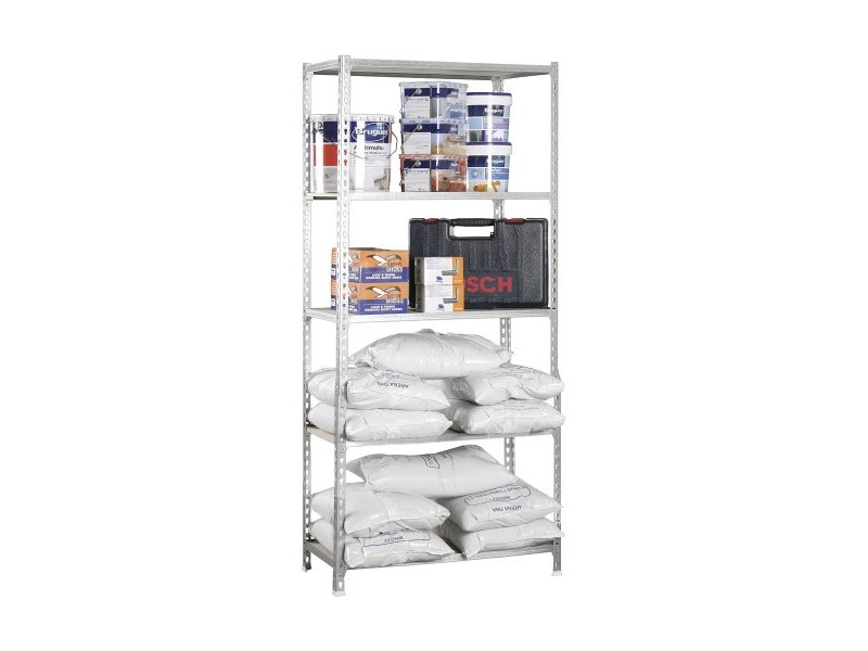 Лавица Simon Rack Maderclick 5/400 750 kg Метал Дървен 5 Рафтове ПДЧ (180 x 90 x 40 cm)