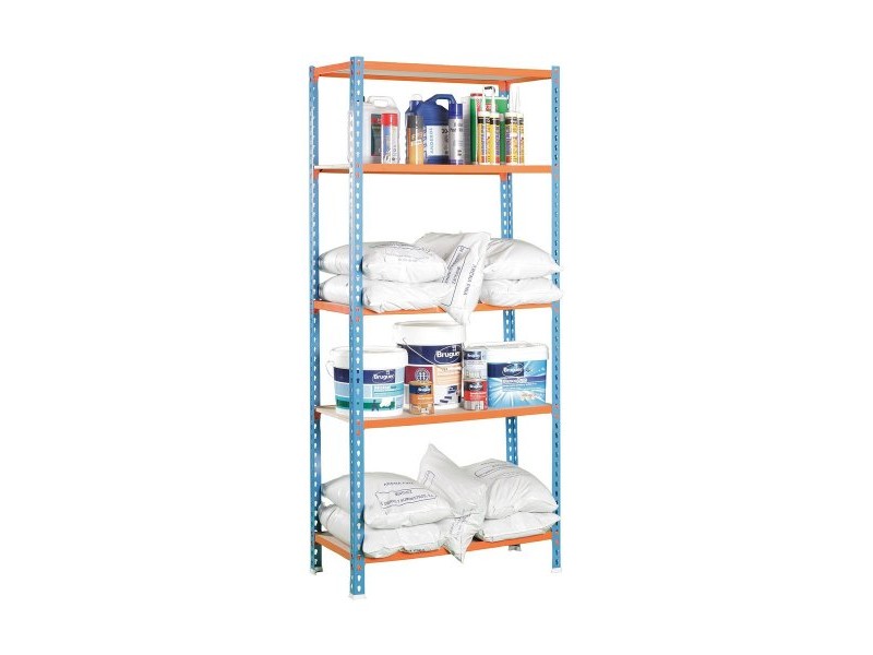 Лавица Simon Rack Maderclick 5/400 750 kg Метал 5 Рафтове ПДЧ (180 x 90 x 40 cm)