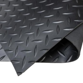 Roll of Anti-Slip Material Exma Черен Естествен каучук 1 x 10 m Диамант