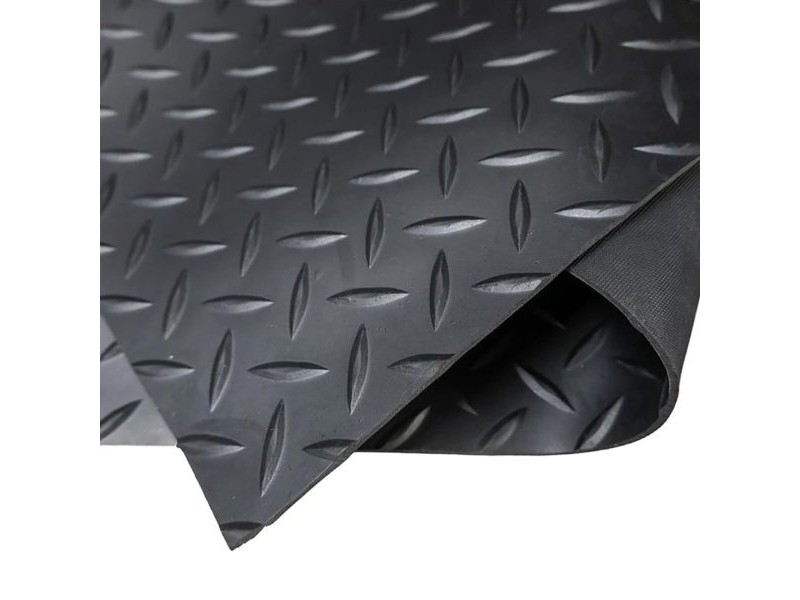 Roll of Anti-Slip Material Exma Черен Естествен каучук 1 x 10 m Диамант Roll of Anti-Slip Material Exma Черен Естествен каучук 1 x 10 m Диамант