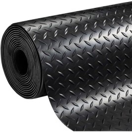 Roll of Anti-Slip Material Exma Черен Естествен каучук 1 x 10 m Диамант