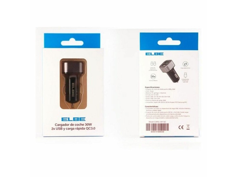 Зарядно за кола ELBE CARG-301-QC 30 W