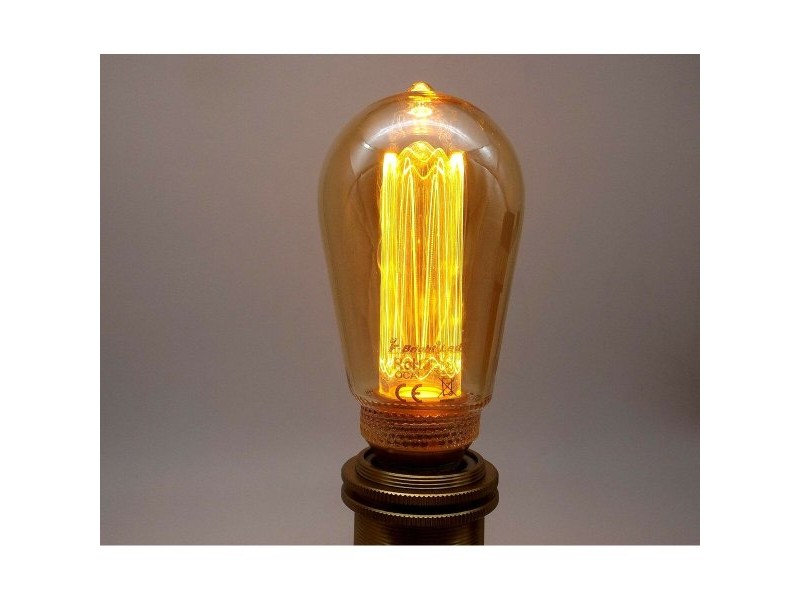 LED крушка Fbright st64 edison Кехлибар 4 W E27 200 Lm Ø 6,4 x 14,2 cm Декоративна (1800 K)