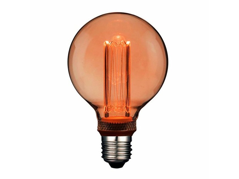 LED крушка Fbright g95 Кехлибар 4 W E27 200 Lm ø 9,5 x 14,5 cm Декоративна (1800 K)