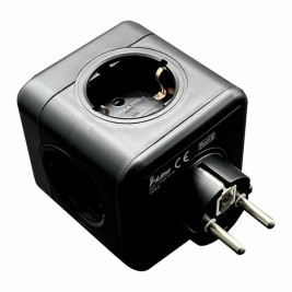 Табло с 5 гнезда с бутон за включване Fbright Черен 3680 W