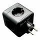 Табло с 5 гнезда с бутон за включване Fbright Черен 3680 W