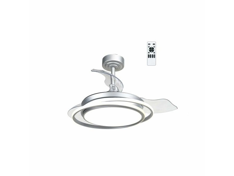 Вентилатор за таван CristalRecord Сребрист 40 W Ø 40 cm