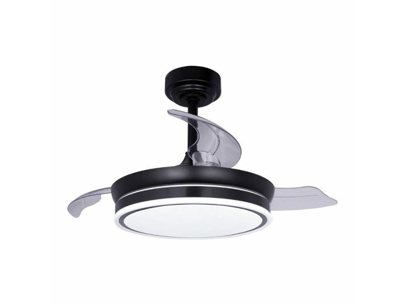 Вентилатор за таван CristalRecord 85-065-46-180 Черен 45 W Ø 92 cm