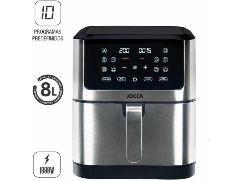 въздушен фритюрник JOCCA 2193 1800 W Стомана 8 L