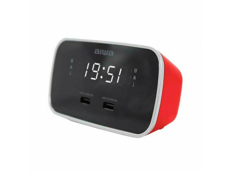 Радио часовник Aiwa CRU-19RD Червен