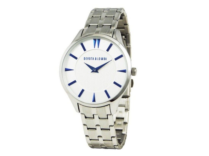 Мъжки часовник Devota & Lomba DL012M-01WHITE (Ø 40 mm)