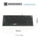 Клавиатура iggual Teclado USB compacto TKL Slim TKL-USB negro Черен