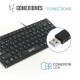 Клавиатура iggual Teclado USB compacto TKL Slim TKL-USB negro Черен