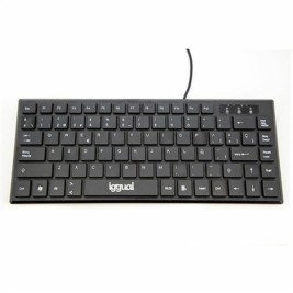 Клавиатура iggual Teclado USB compacto TKL Slim TKL-USB negro Черен