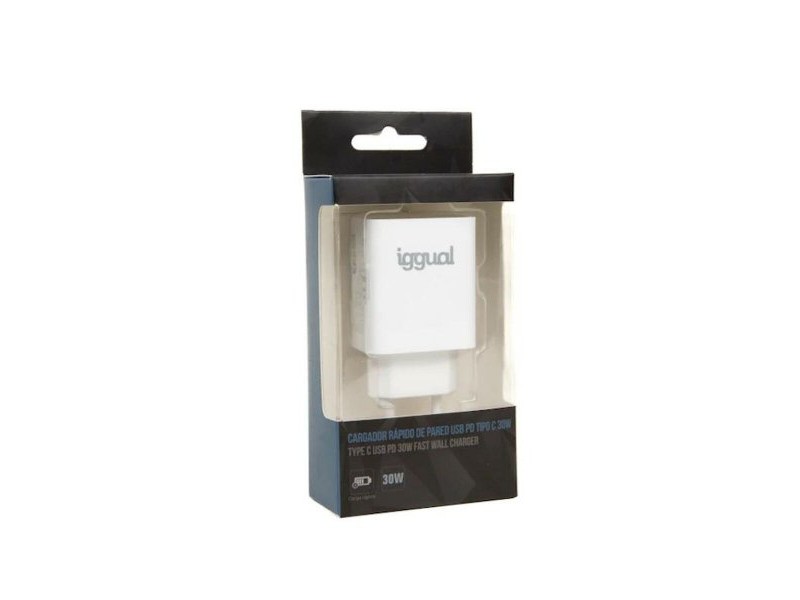 Зарядно за стена iggual IGG318317 30 W Зарядно за стена iggual IGG318317 30 W