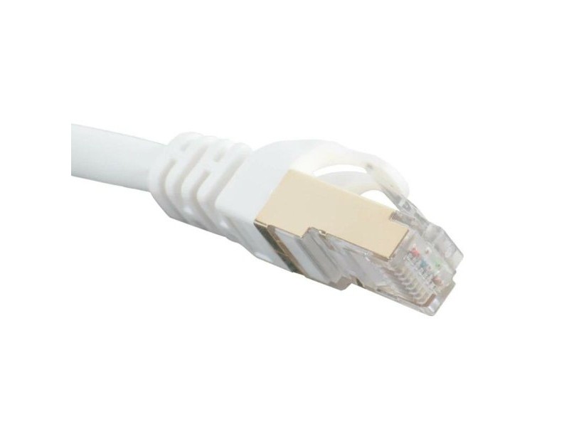 FTP категория 7 твърд мрежови кабел iggual IGG318614 Бял 15 m