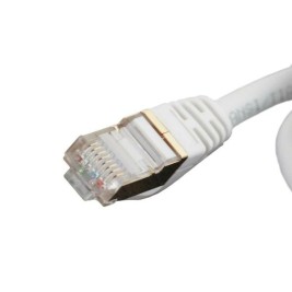 FTP категория 7 твърд мрежови кабел iggual IGG318614 Бял 15 m