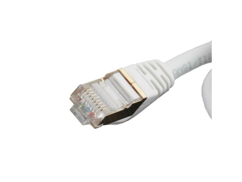 FTP категория 7 твърд мрежови кабел iggual IGG318614 Бял 15 m
