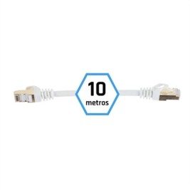 FTP категория 7 твърд мрежови кабел iggual IGG318621 Бял 10 m