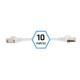 FTP категория 7 твърд мрежови кабел iggual IGG318621 Бял 10 m