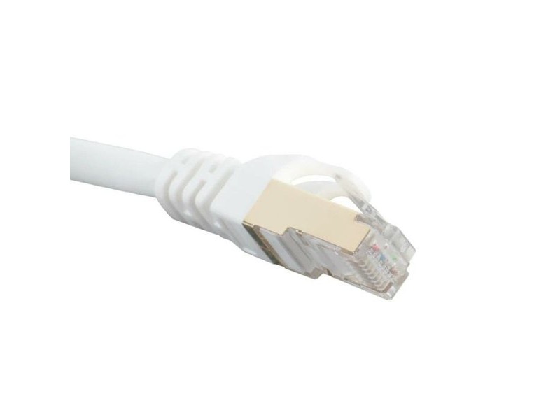 FTP категория 7 твърд мрежови кабел iggual IGG318621 Бял 10 m