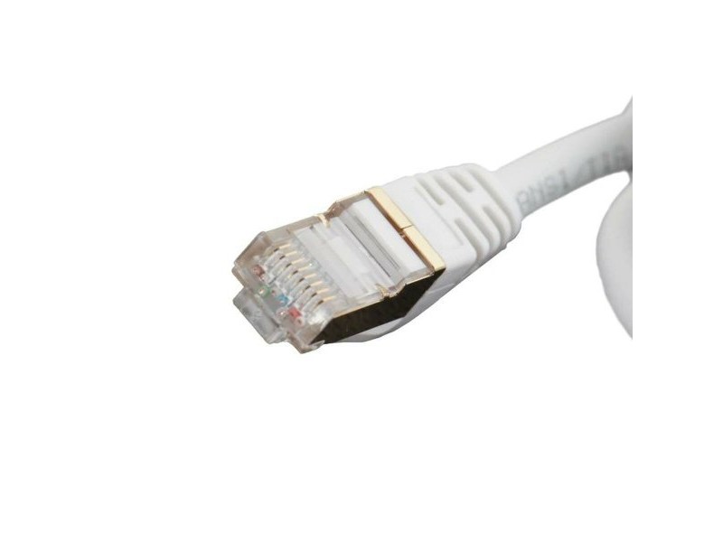 FTP категория 7 твърд мрежови кабел iggual IGG318621 Бял 10 m