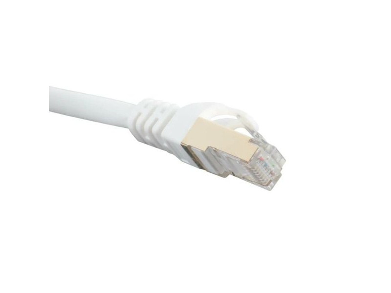FTP категория 7 твърд мрежови кабел iggual IGG318638 Бял 5 m