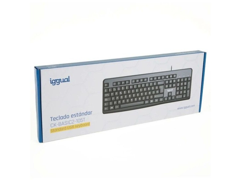 Клавиатура iggual CK-BASIC2-105T Испанска Qwerty