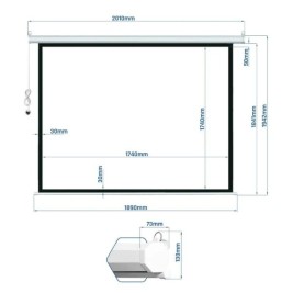 Eкран за прожектиране iggual IGG319215