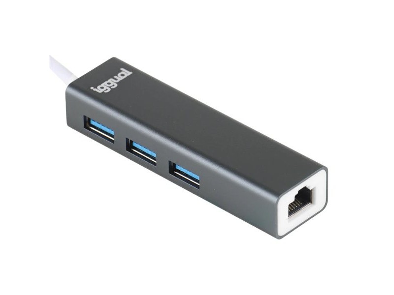 USB извод iggual IGG319260 Черен Сив