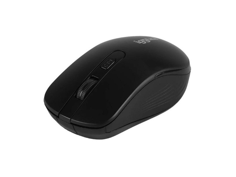 Клавиатура с мишка iggual IGG319277 Черен Испанска Qwerty QWERTY