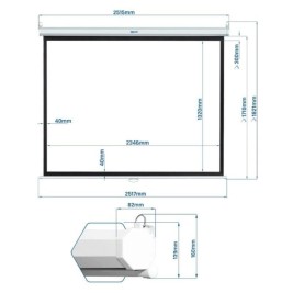 Eкран за прожектиране iggual IGG319284 106