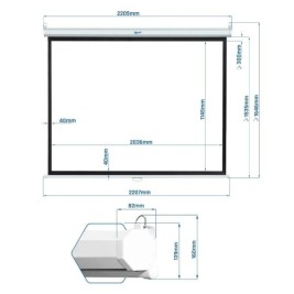 Eкран за прожектиране iggual IGG319291 92