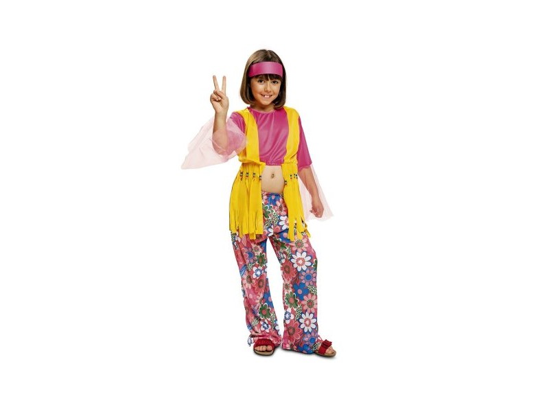 Маскировъчен костюм за деца My Other Me Flower Hippie 3-4 години Маскировъчен костюм за деца My Other Me Flower Hippie 3-4 години