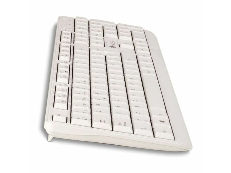 Клавиатура NGS NGS-KEYBOARD-0284 Бял Испанска Qwerty