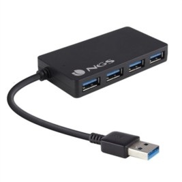 USB извод NGS NGS-HUB-0044 Черен 480 Mbps